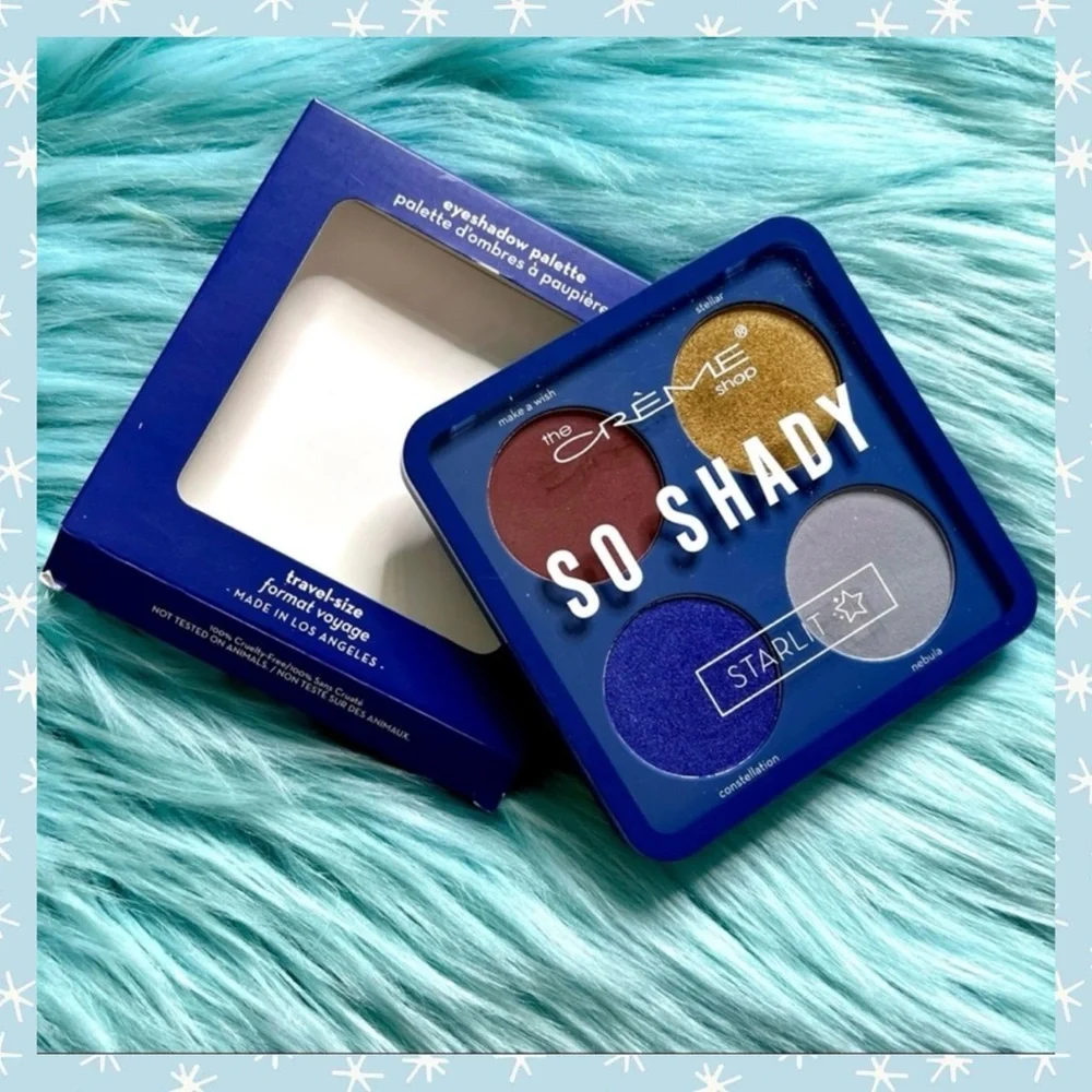 Creme Shop Galaxy So Shady Starlit Eyeshadow Palette 4 Color Travel Size NEW
